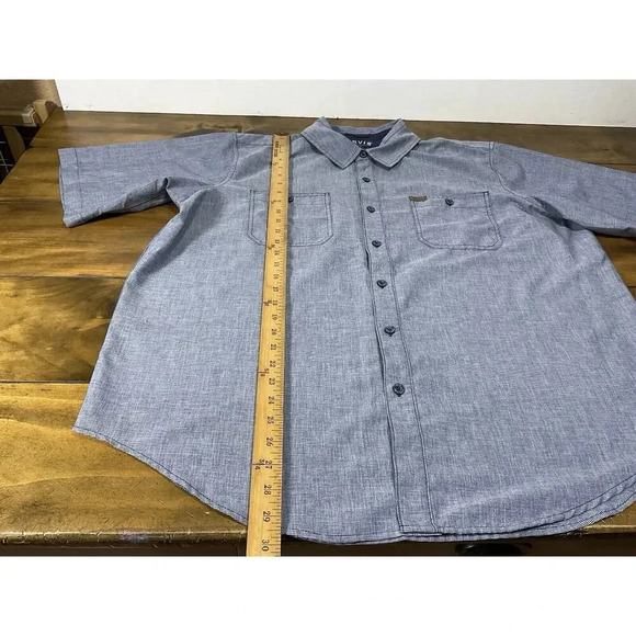 Orvis Classic Collection Button-Up Shirt Men's 2XL Blue Chest Pockets - Picture 5 of 8